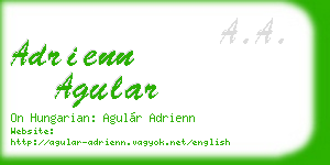 adrienn agular business card
