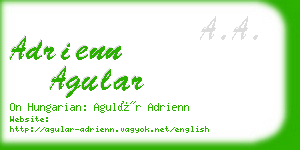 adrienn agular business card